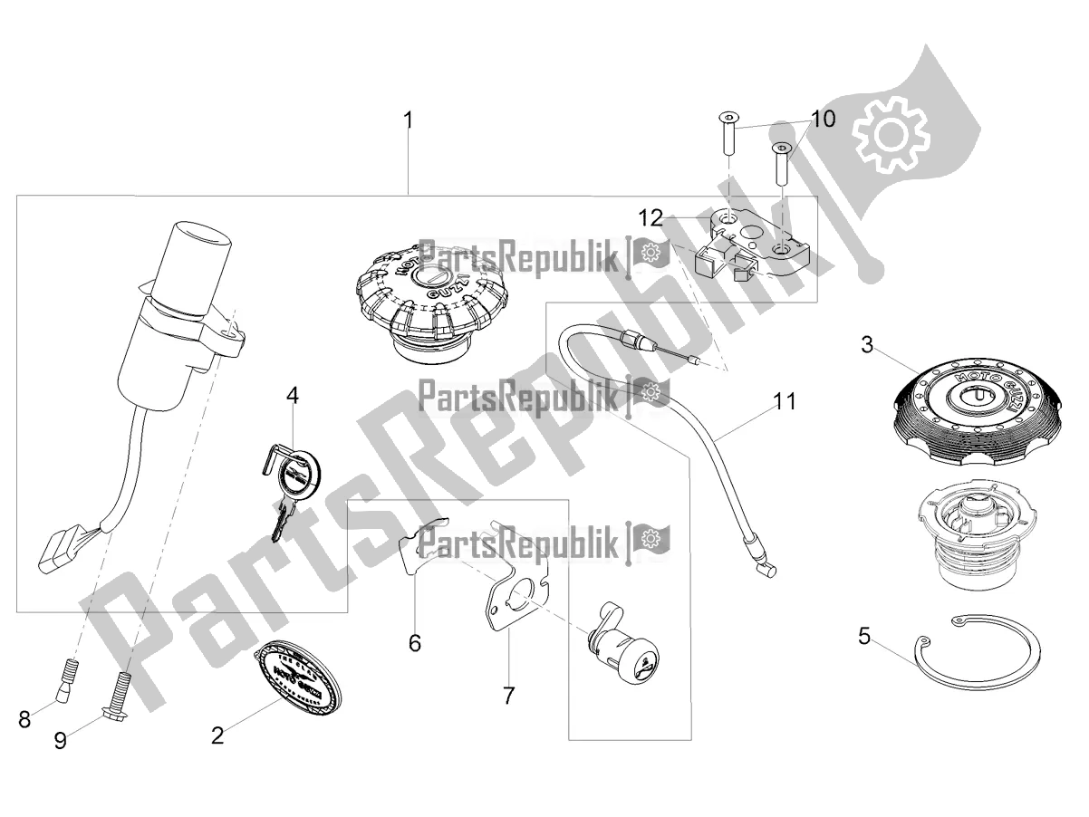 Toutes les pièces pour le Serrures du Moto-Guzzi V9 Bobber Sport 850 2020