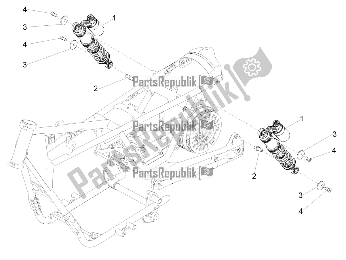 Toutes les pièces pour le Amortisseur du Moto-Guzzi V9 Bobber Sport 850 2020