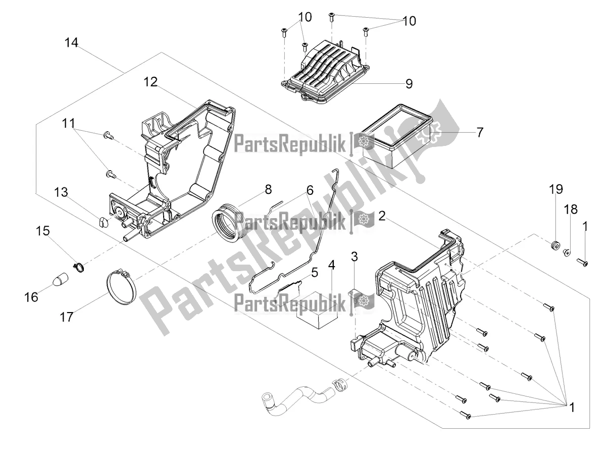 Toutes les pièces pour le Boite D'air du Moto-Guzzi V9 Bobber Sport 850 ABS 2018
