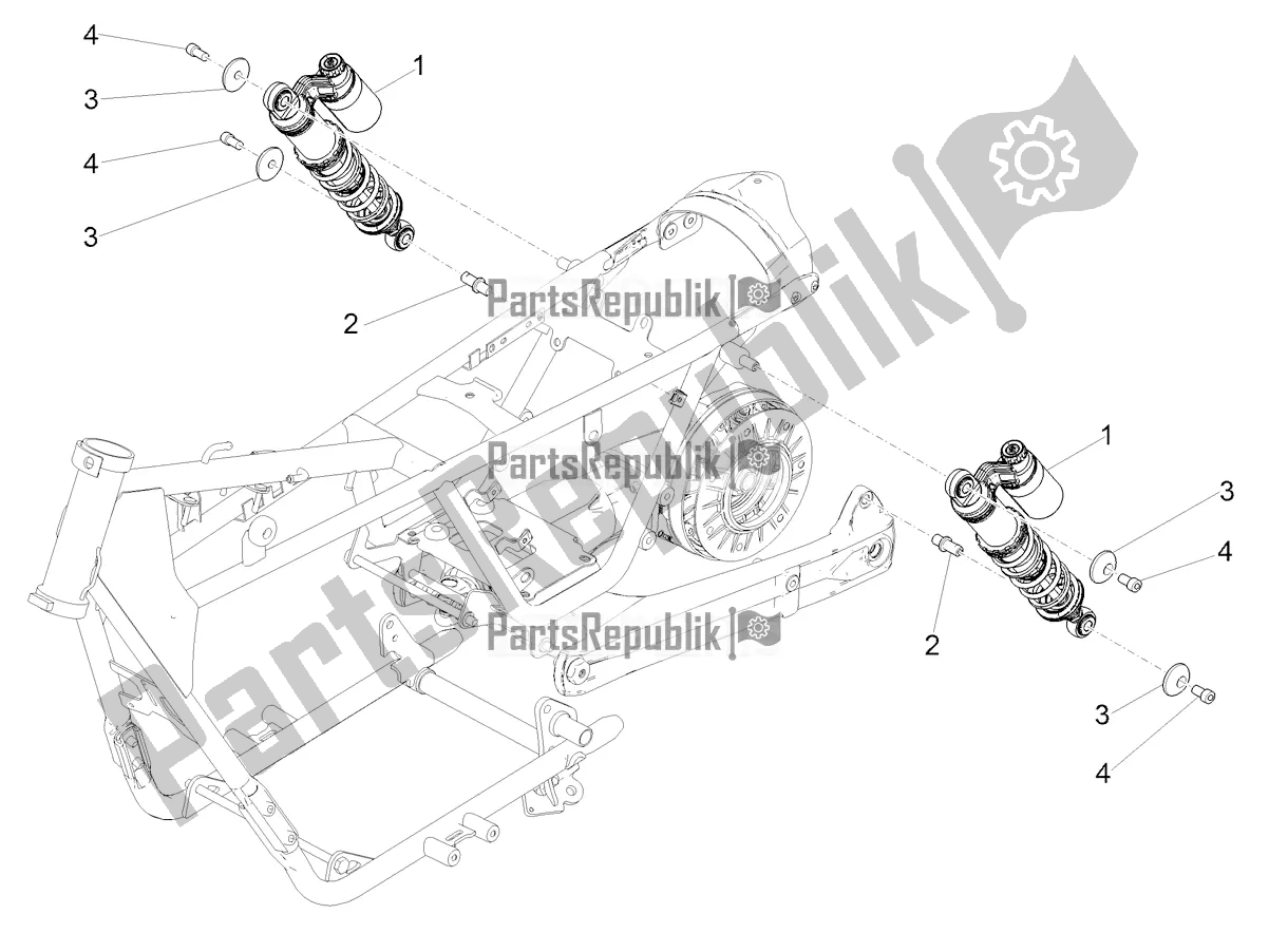 Toutes les pièces pour le Amortisseur du Moto-Guzzi V9 Bobber Sport 850 ABS 2018