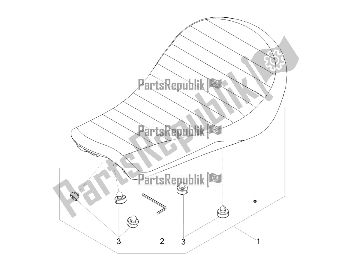 Alle onderdelen voor de Zadel van de Moto-Guzzi V9 Bobber Sport 850 ABS 2019