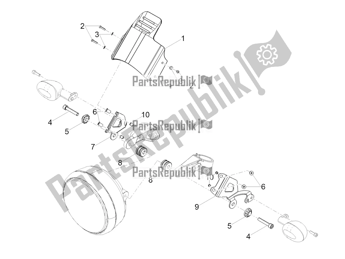 Toutes les pièces pour le Pare-brise du Moto-Guzzi V9 Bobber Sport 850 ABS USA 2019