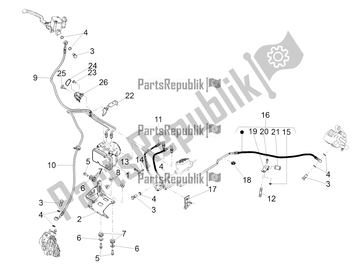 Todas las partes para Sistema De Frenos Abs de Moto-Guzzi V9 Bobber Sport 850 Apac 2019