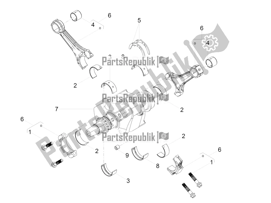 All parts for the Drive Shaft of the Moto-Guzzi V9 Bobber Sport 850 Apac 2019