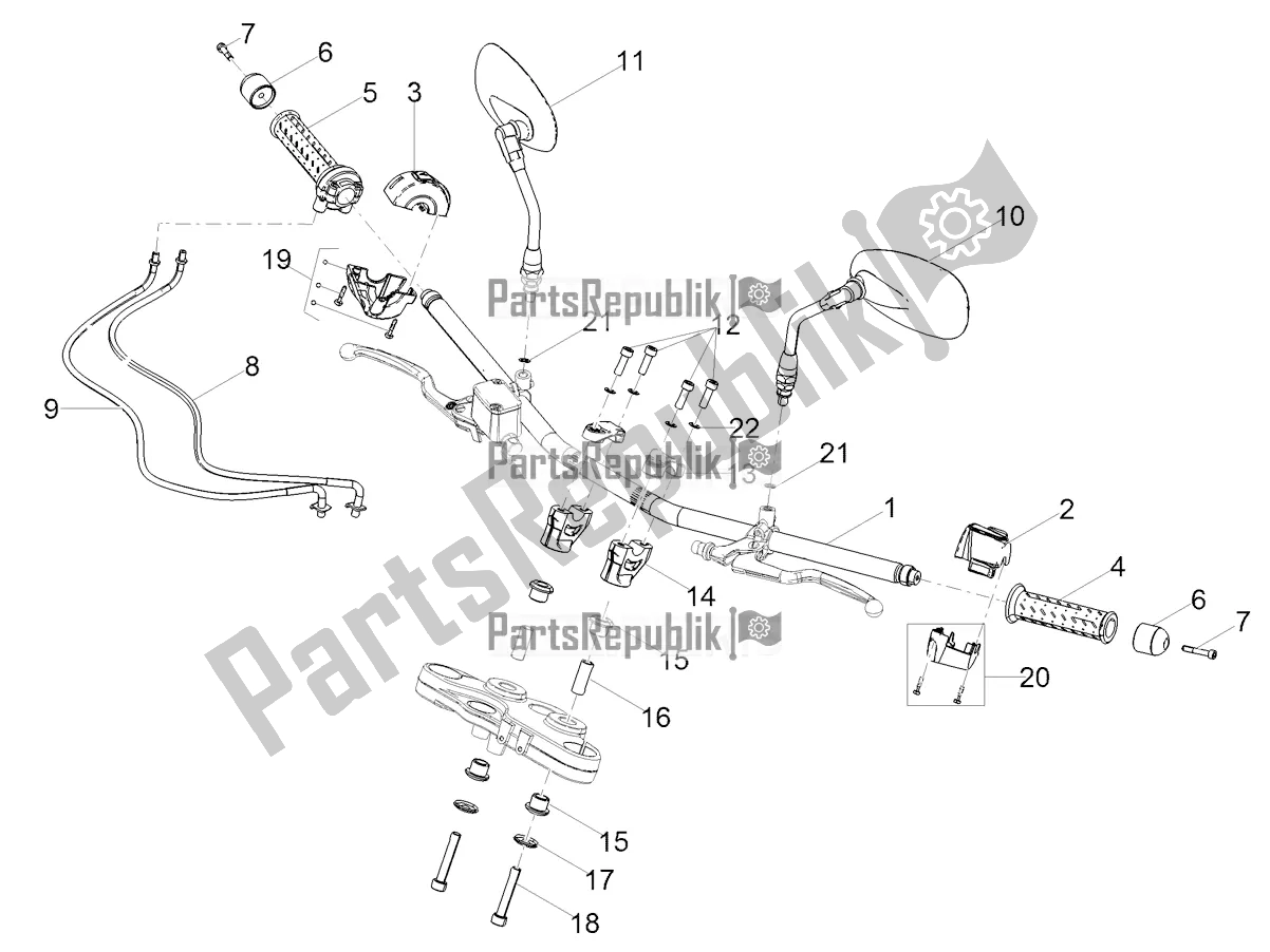 Todas las partes para Manillar - Controles de Moto-Guzzi V9 Bobber Sport 850 Apac 2019