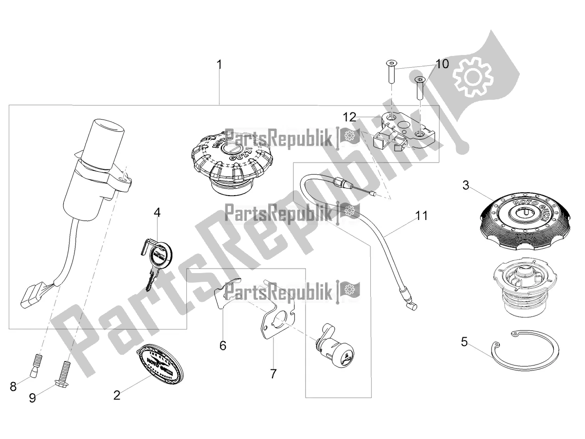 Toutes les pièces pour le Serrures du Moto-Guzzi V9 Bobber Sport 850 Apac 2019