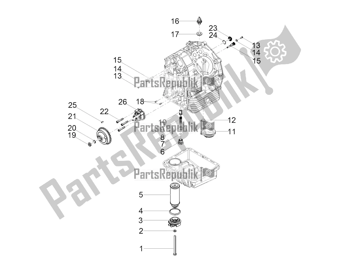 Toutes les pièces pour le Lubrification du Moto-Guzzi V9 Bobber Sport 850 Apac 2020