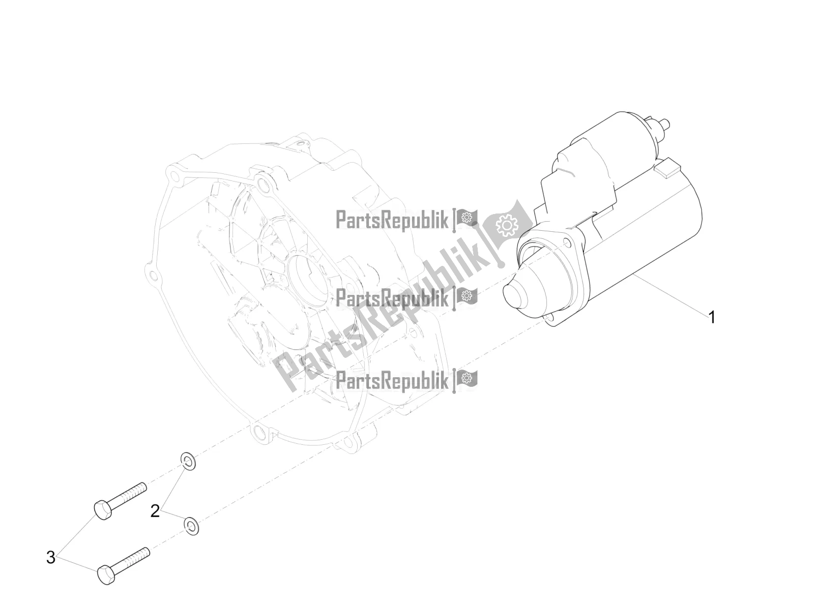 Toutes les pièces pour le Démarreur / Démarreur électrique du Moto-Guzzi V9 Bobber Sport 850 Apac 2020