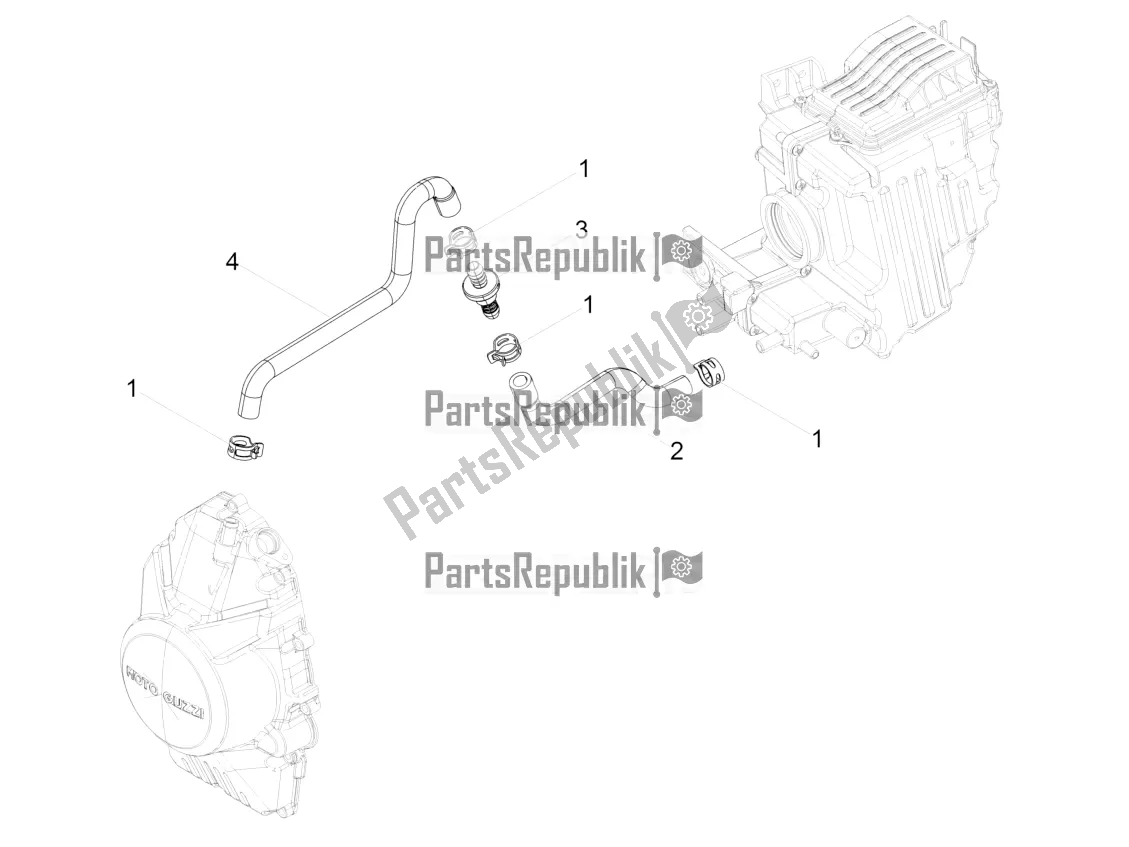 Todas las partes para Sistema De Soplado de Moto-Guzzi V9 Bobber Sport 850 USA 2020