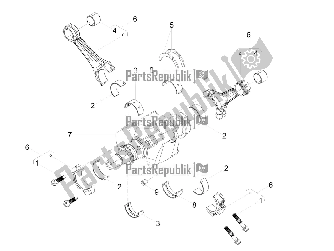 Tutte le parti per il Albero Di Trasmissione del Moto-Guzzi V9 Bobber Sport 850 USA 2020