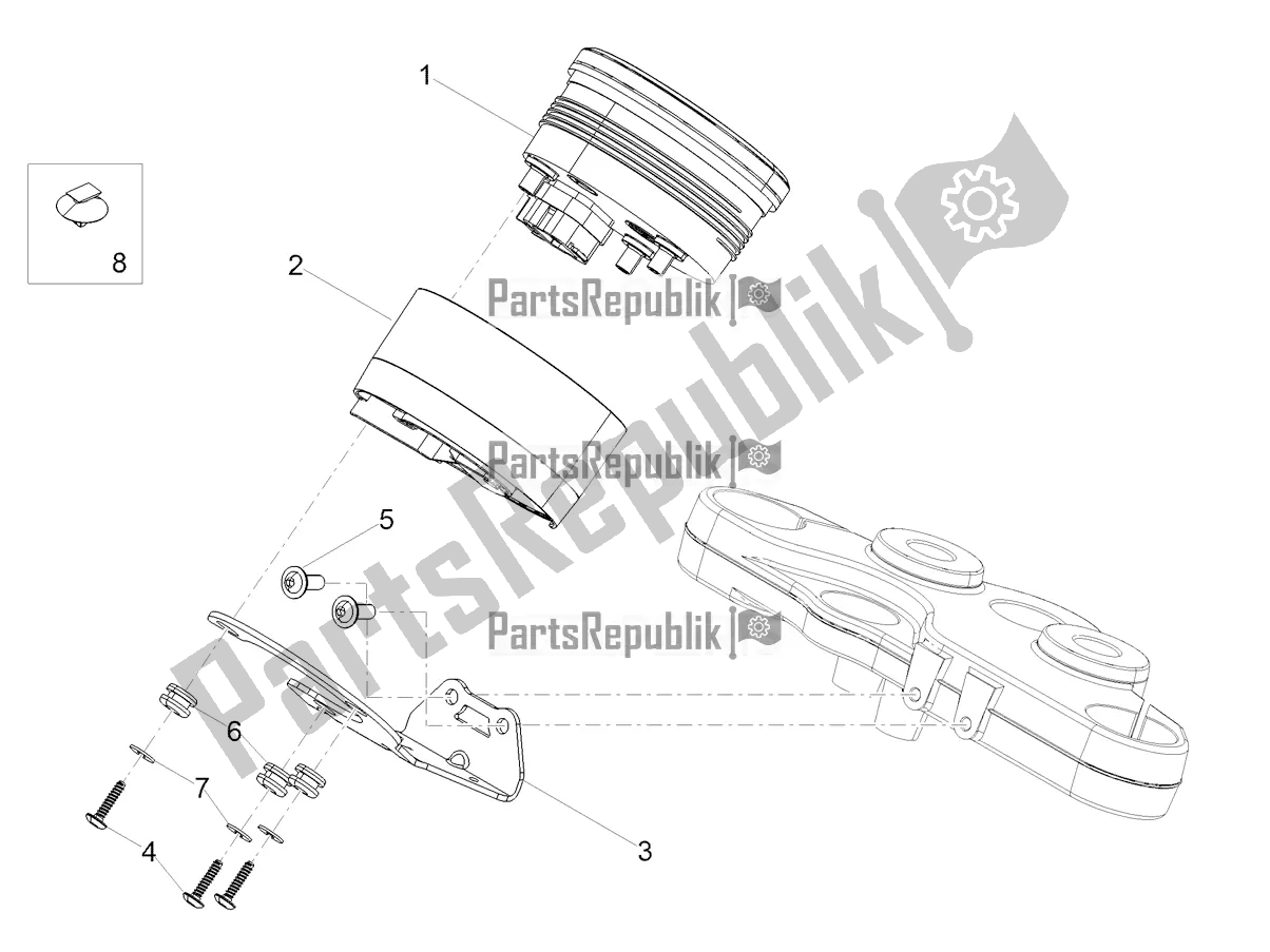 Todas las partes para Instrumentos de Moto-Guzzi V9 Bobber Sport 850 USA 2020