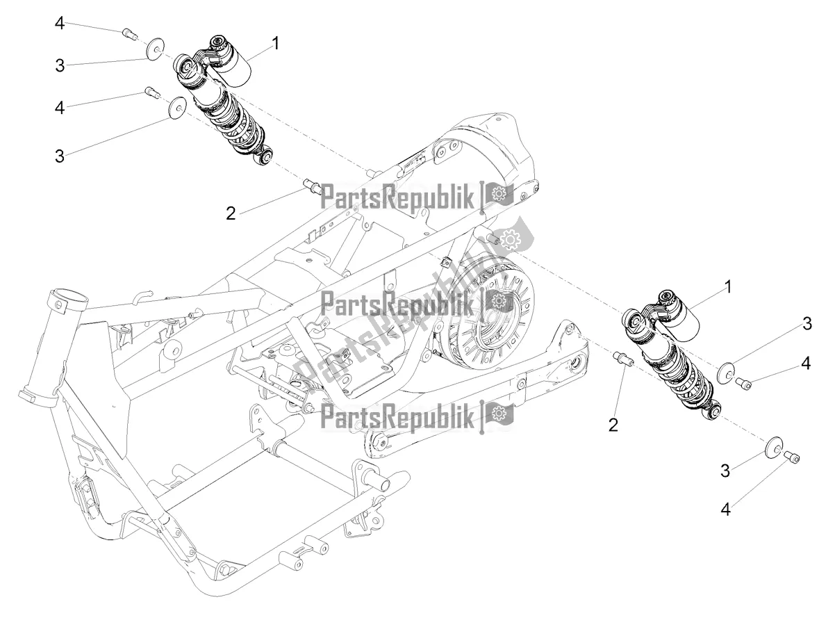 Toutes les pièces pour le Amortisseur du Moto-Guzzi V9 Bobber Sport 850 USA 2020