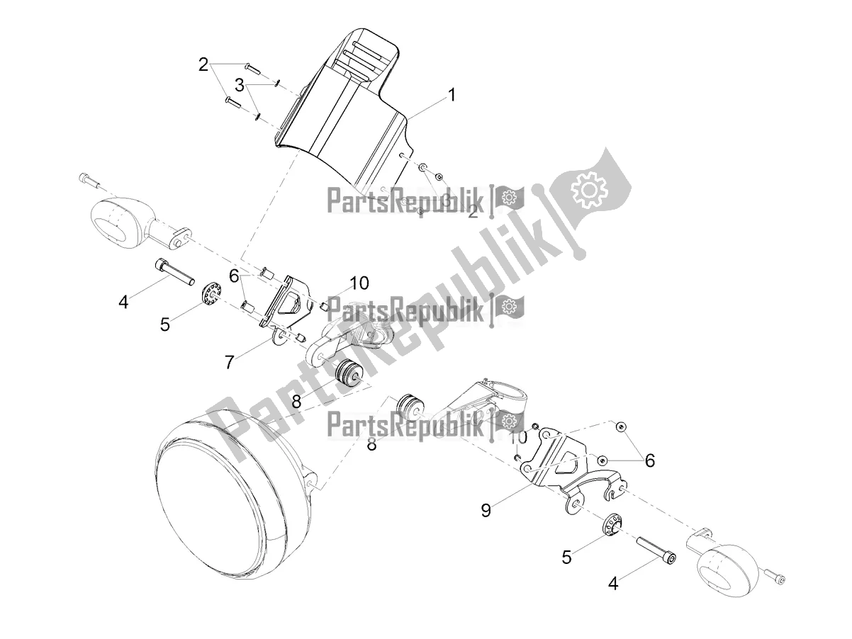 Toutes les pièces pour le Pare-brise du Moto-Guzzi V9 Bobber Sport 850 USA 2020