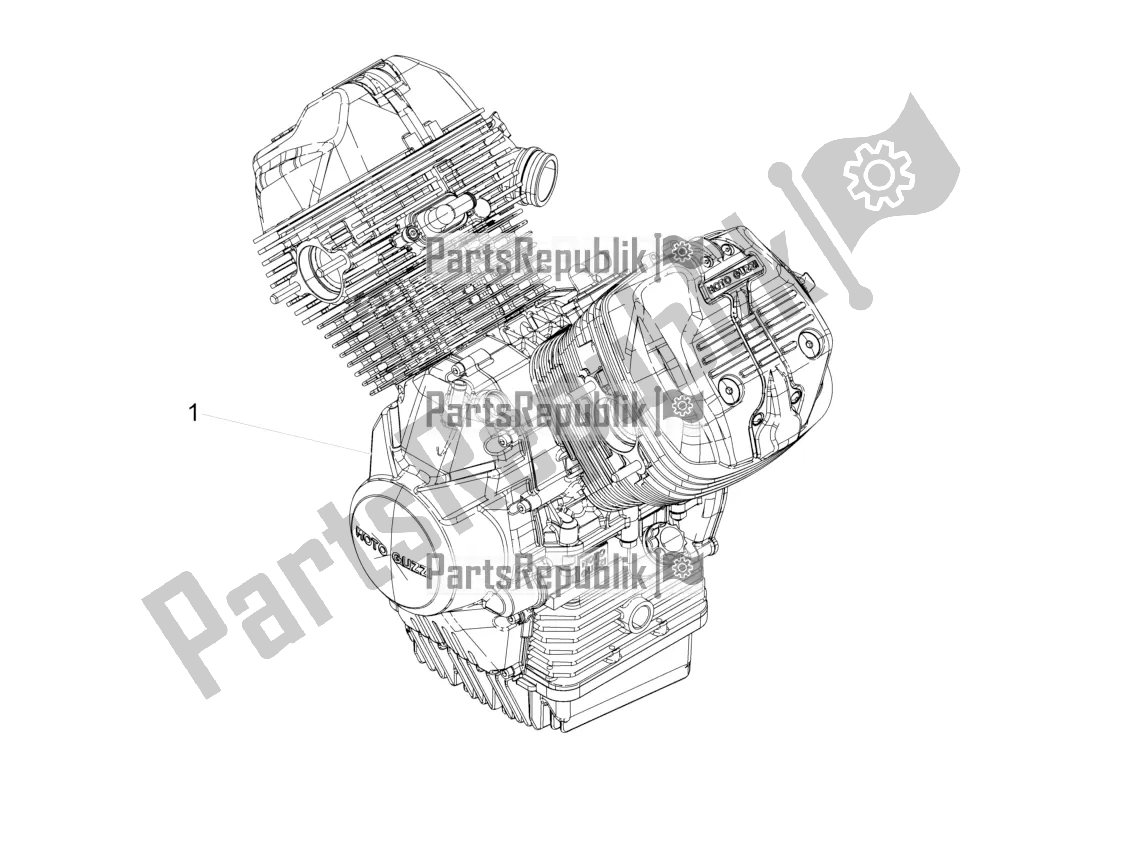 Todas as partes de Alavanca Parcial De Completação Do Motor do Moto-Guzzi V9 Roamer 850 2020