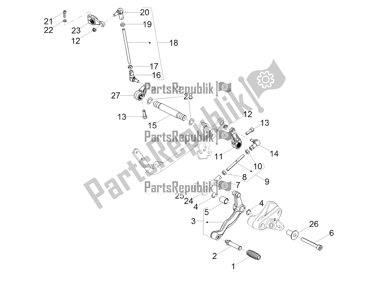 Toutes les pièces pour le Levier du Moto-Guzzi V9 Roamer 850 2020