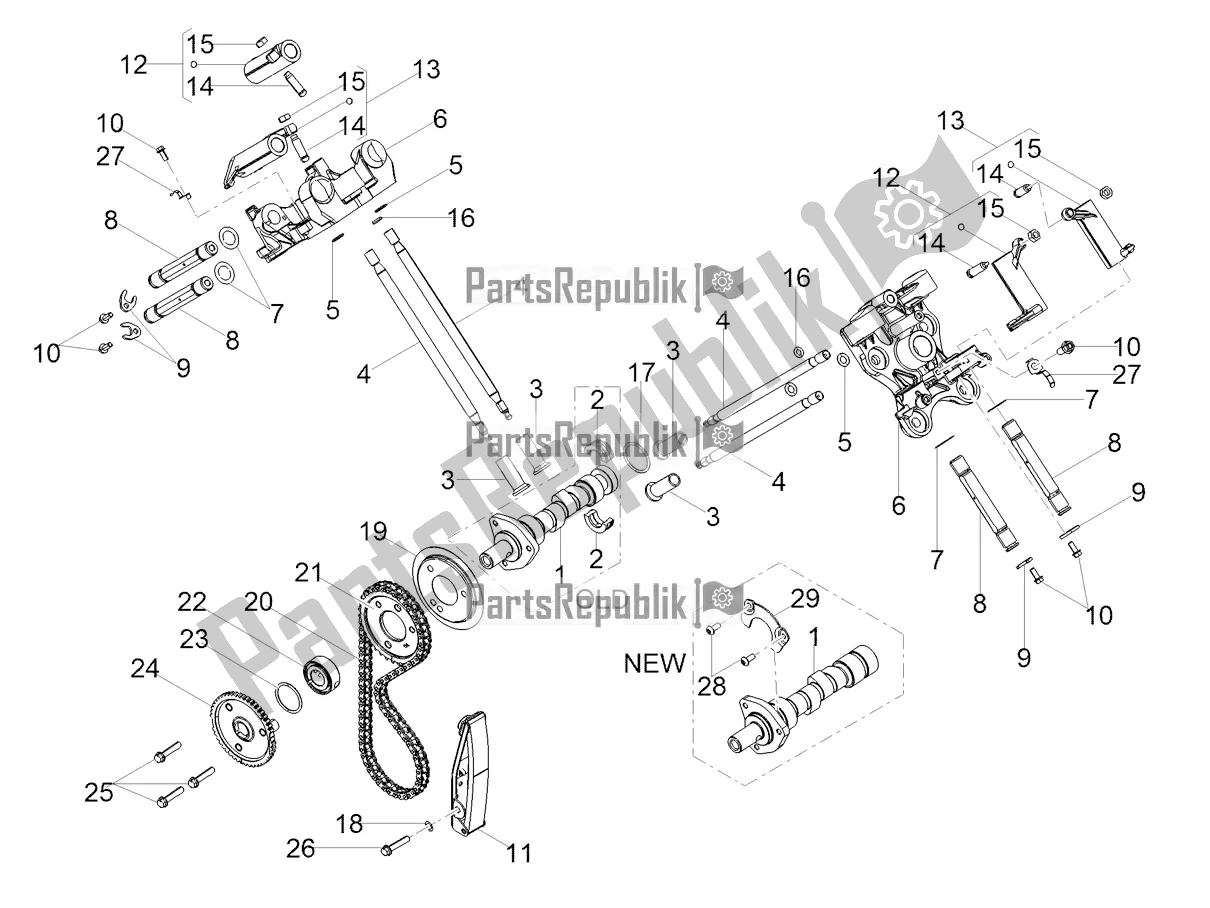 Toutes les pièces pour le Système De Chronométrage du Moto-Guzzi V9 Roamer 850 2020