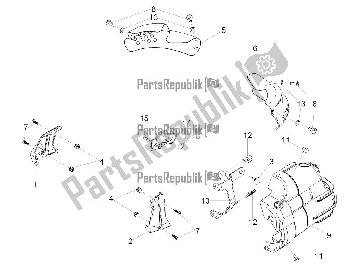 Alle onderdelen voor de Bescherming van de Moto-Guzzi V9 Roamer 850 2021