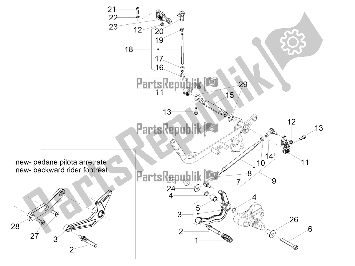 Todas las partes para Palanca De Cambios de Moto-Guzzi V9 Roamer 850 ABS 2016