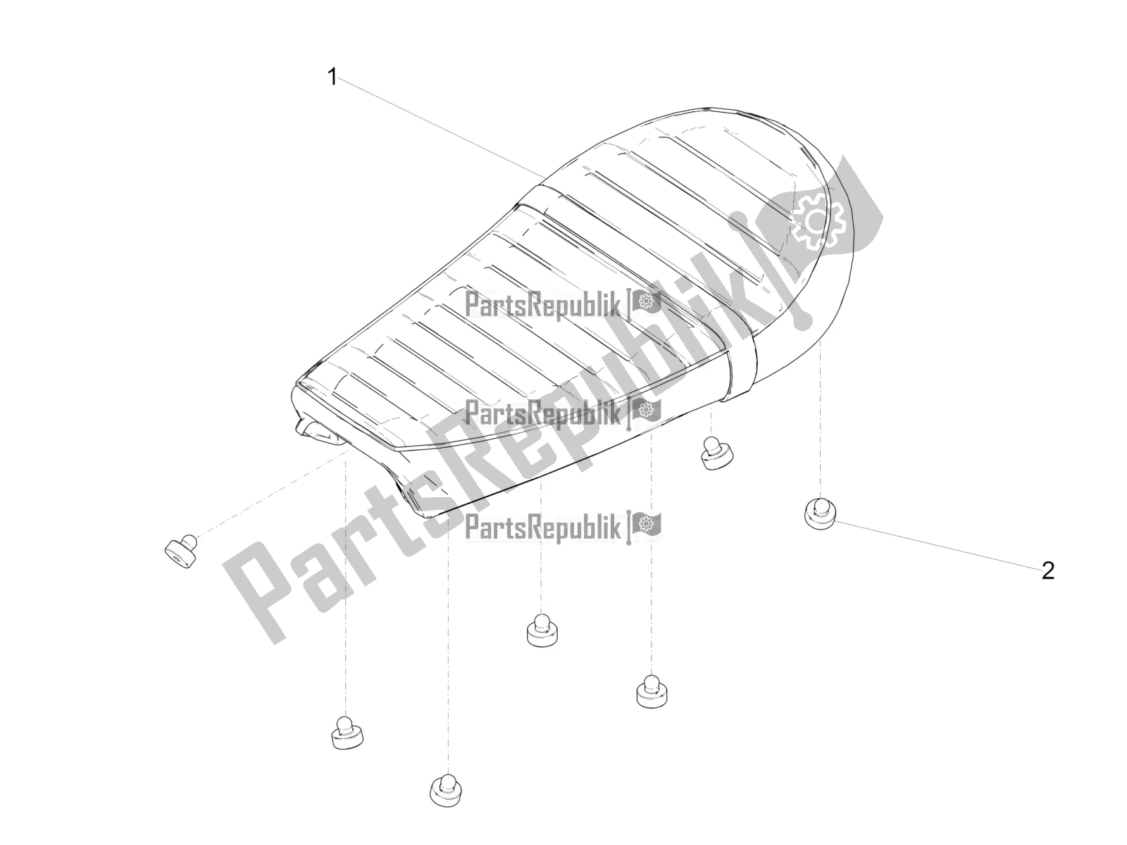 Toutes les pièces pour le Selle du Moto-Guzzi V9 Roamer 850 ABS 2016