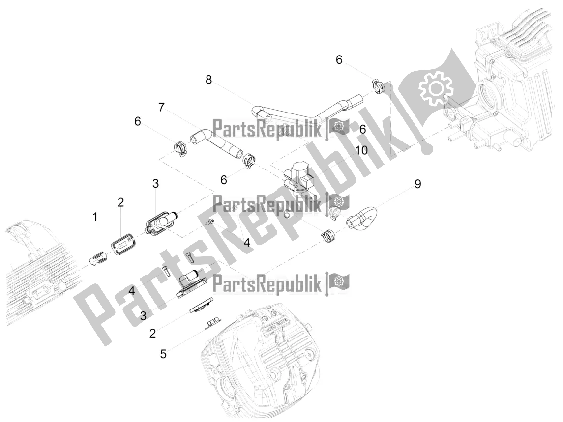 Todas las partes para Aire Secundario de Moto-Guzzi V9 Roamer 850 ABS 2016