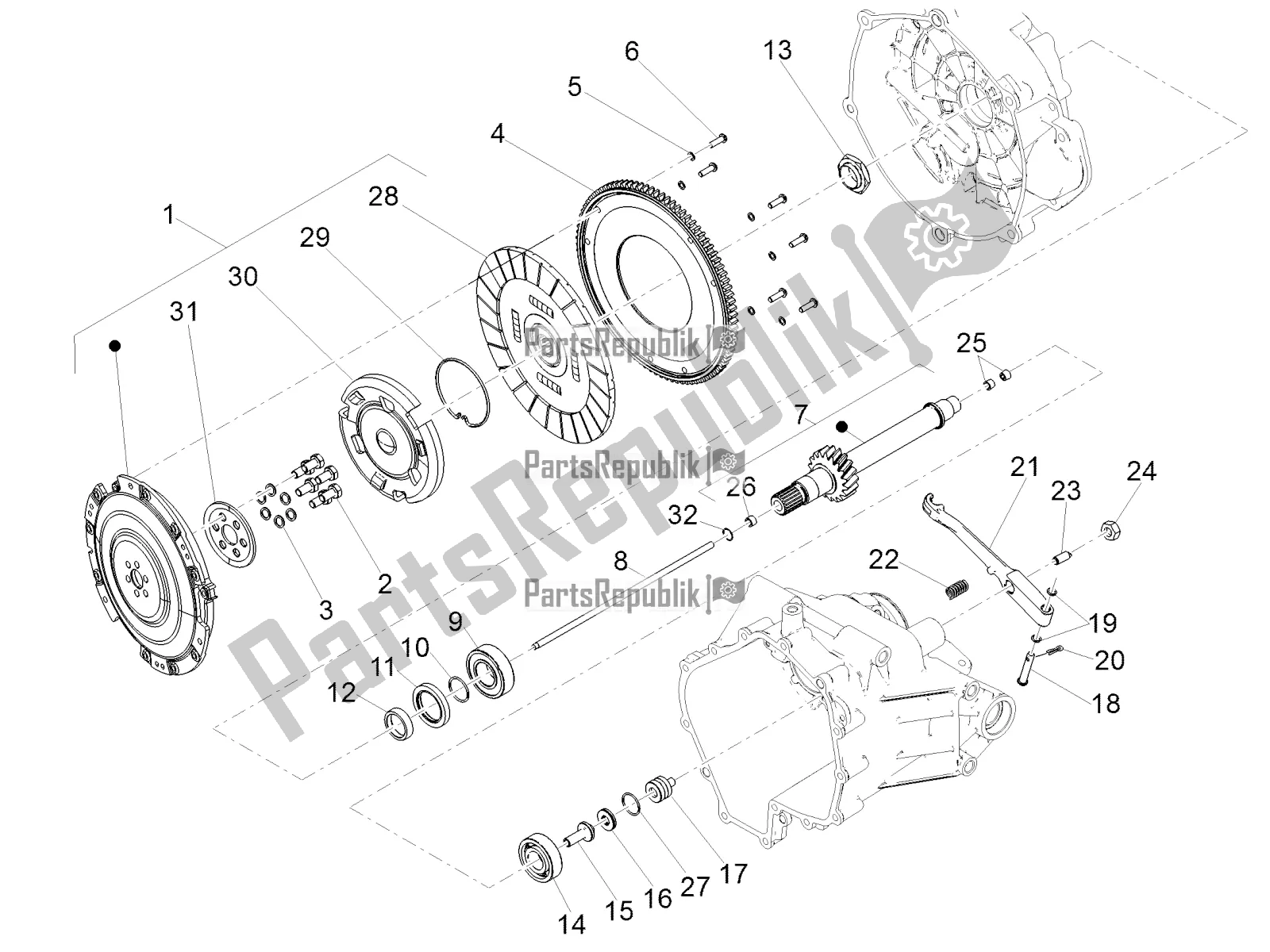 Tutte le parti per il Frizione del Moto-Guzzi V9 Roamer 850 ABS 2017
