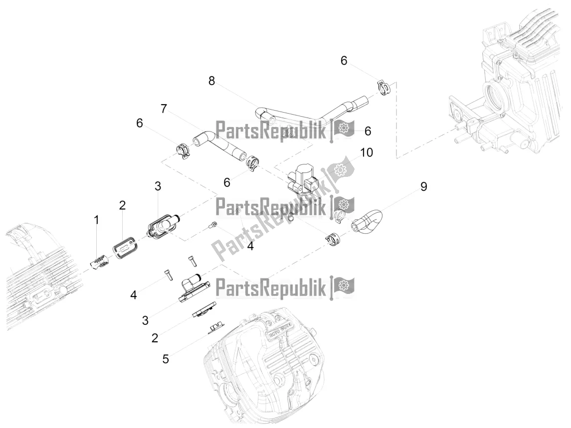 Tutte le parti per il Aria Secondaria del Moto-Guzzi V9 Roamer 850 ABS 2017