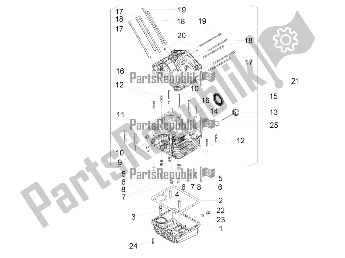 Toutes les pièces pour le Carters I du Moto-Guzzi V9 Roamer 850 ABS 2018