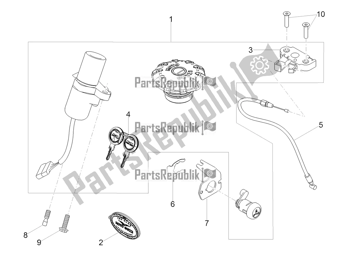 Toutes les pièces pour le Serrures du Moto-Guzzi V9 Roamer 850 ABS 2018