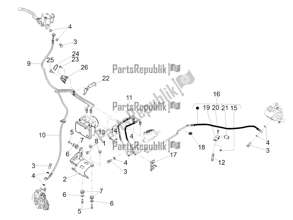 Todas las partes para Sistema De Frenos Abs de Moto-Guzzi V9 Roamer 850 ABS 2019