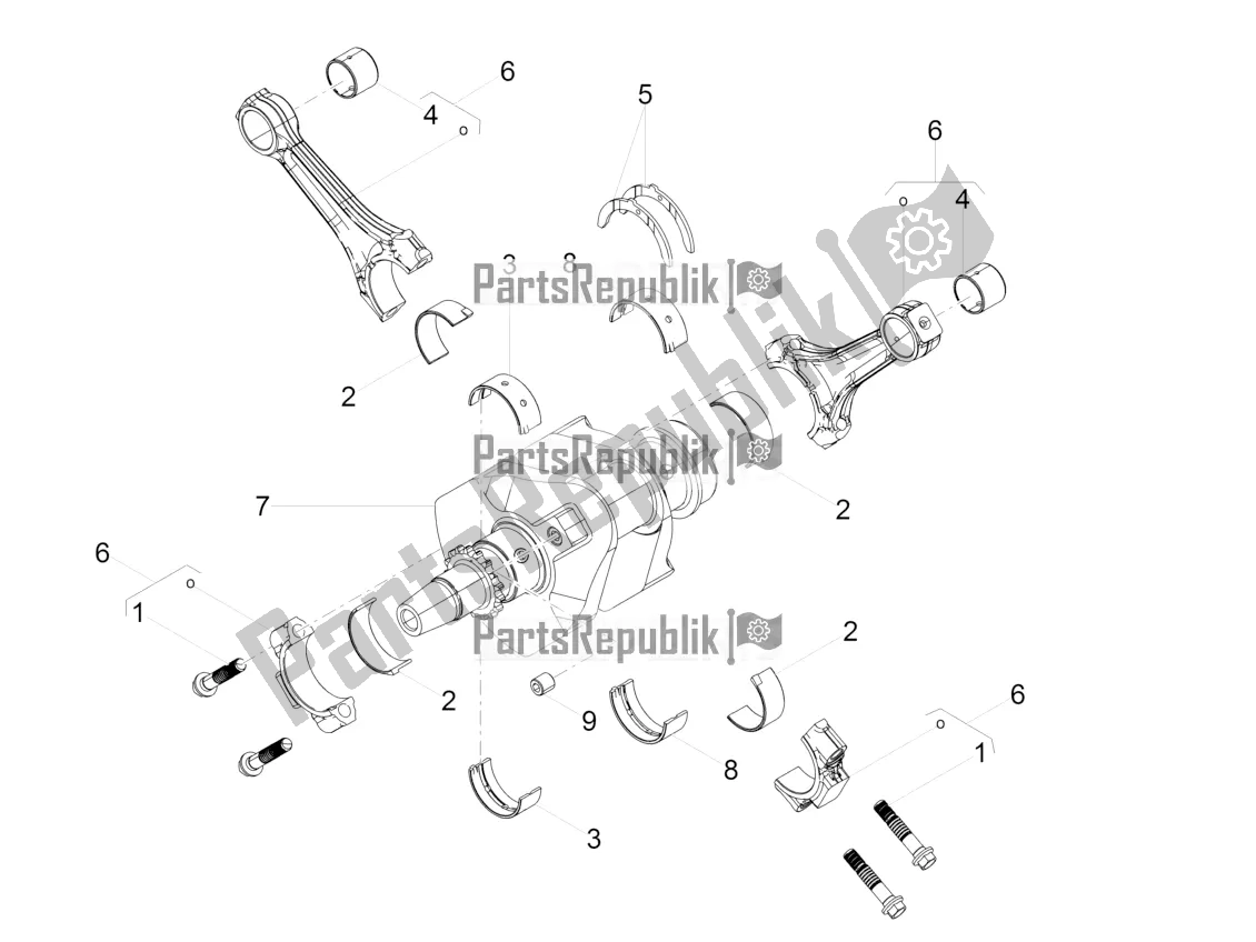 Tutte le parti per il Albero Di Trasmissione del Moto-Guzzi V9 Roamer 850 Apac 2019