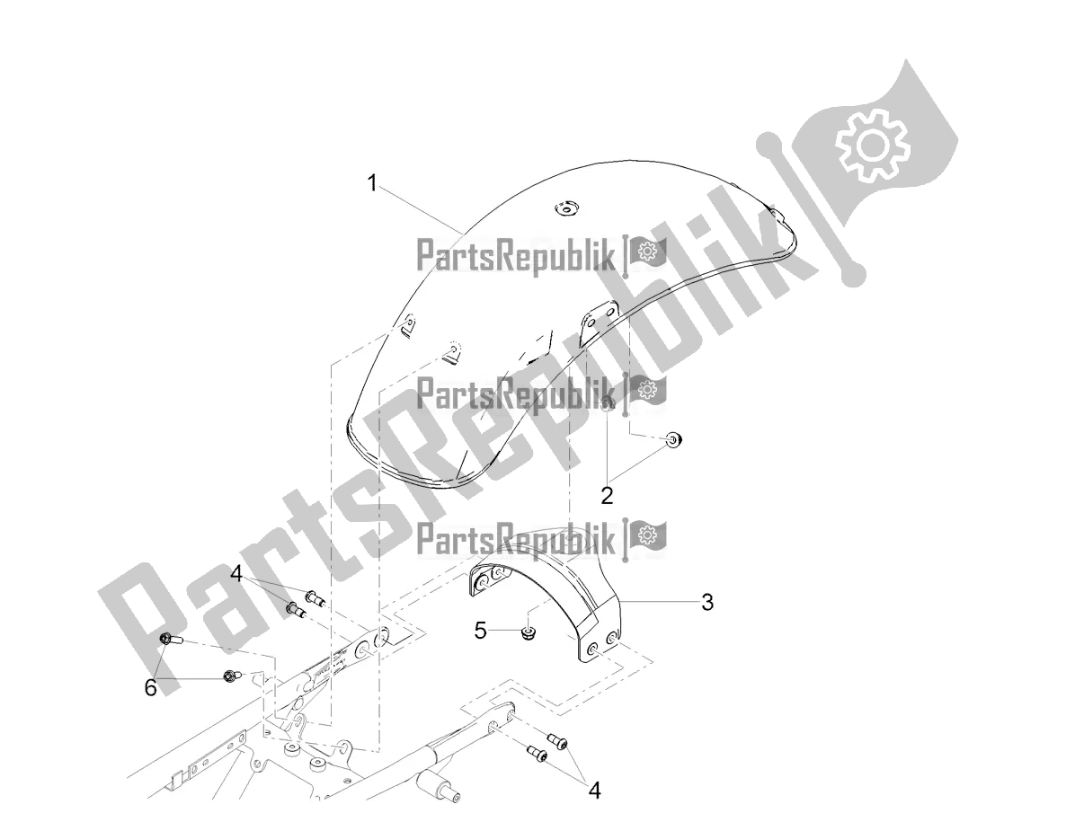 Toutes les pièces pour le Garde-boue Arrière du Moto-Guzzi V9 Roamer 850 Apac 2019