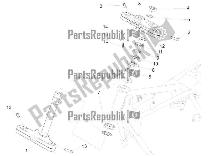 Toutes les pièces pour le Pilotage du Moto-Guzzi V9 Roamer 850 Apac 2019