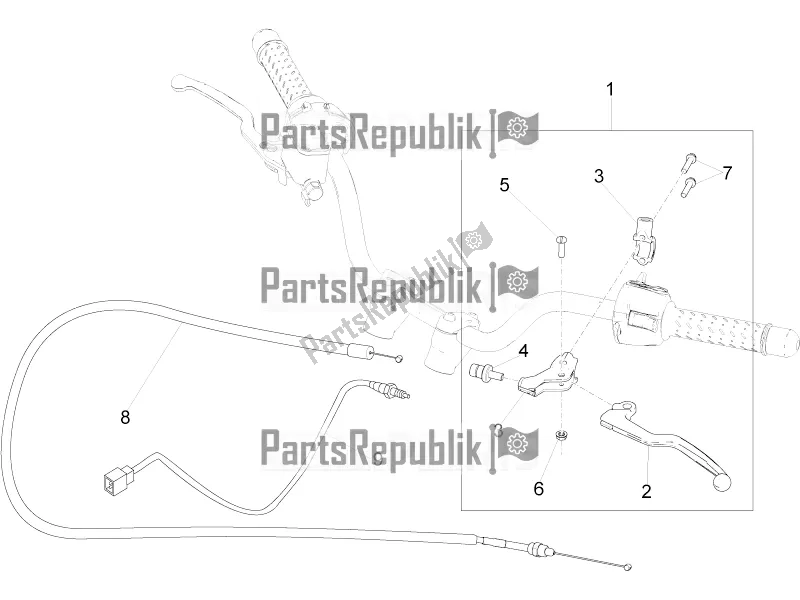 Toutes les pièces pour le Commande D'embrayage du Moto-Guzzi V9 Roamer 850 Apac 2020