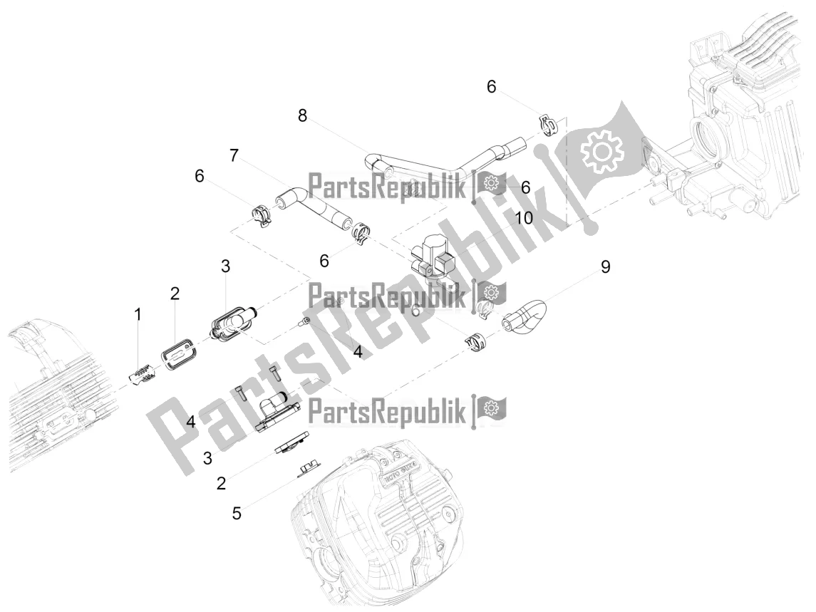 Toutes les pièces pour le Air Secondaire du Moto-Guzzi V9 Roamer 850 Apac 2020