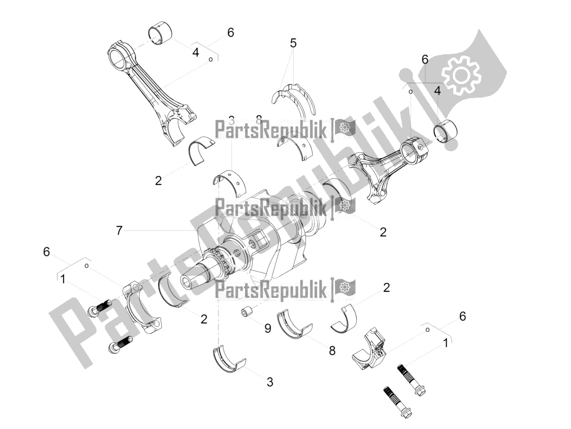 Toutes les pièces pour le Arbre De Transmission du Moto-Guzzi V9 Roamer 850 USA 2020