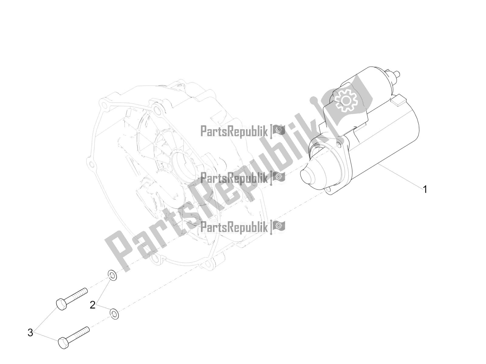 Toutes les pièces pour le Démarreur / Démarreur électrique du Moto-Guzzi V9 Roamer 850 USA 2020