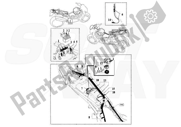 Tutte le parti per il Batteria del MV Agusta Brutale 1090-1090R-1090 RR 109010901090 2013