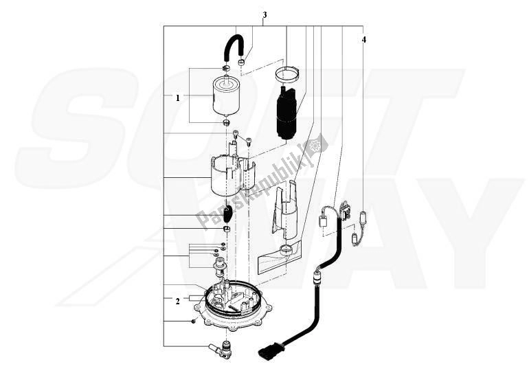 Alle onderdelen voor de Benzine Pomp van de MV Agusta Brutale 1090-1090R-1090 RR 109010901090 2013