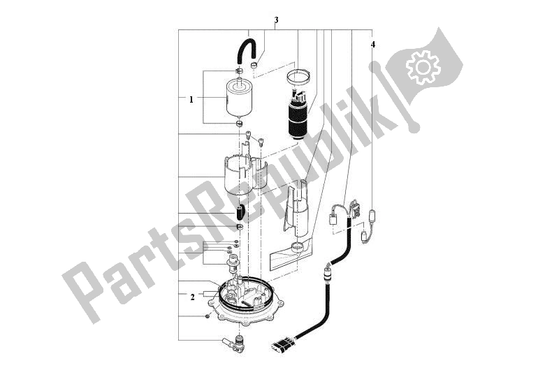 Alle onderdelen voor de Benzine Pomp van de MV Agusta Brutale 920-990 R-1090 RR 9209901090 2010