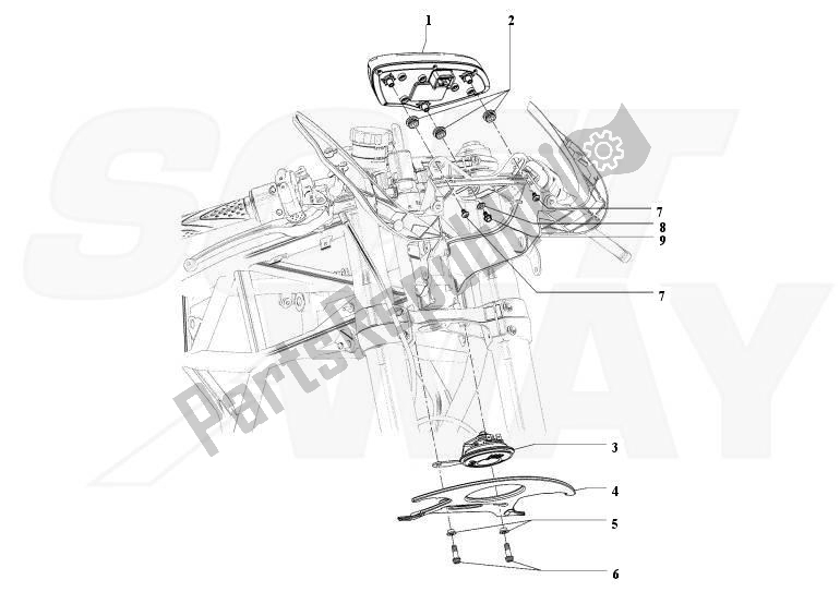 All parts for the Meter of the MV Agusta F3 675-Serie ORO-800 3675800 2012