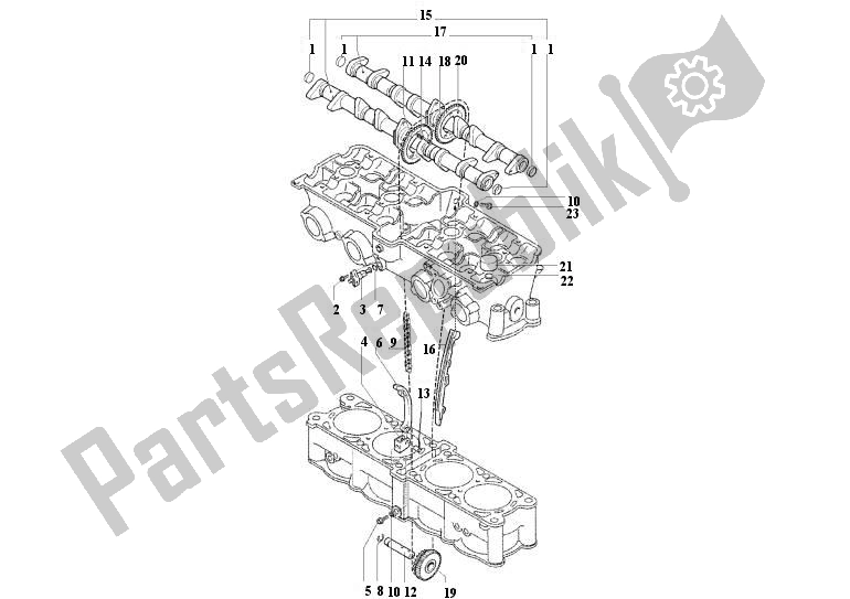 Todas las partes para Sincronización de MV Agusta F4 1000 312 R-1078 RR 410003121078312 2007