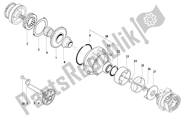 Tutte le parti per il Avviamento Elettrico del MV Agusta F4 750 4750 2003