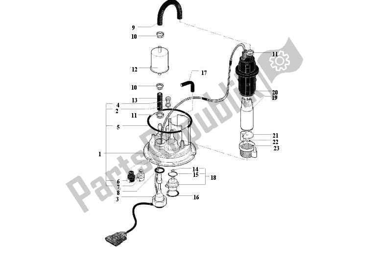 Tutte le parti per il Pompa Di Benzina del MV Agusta F4 750 4750 2003