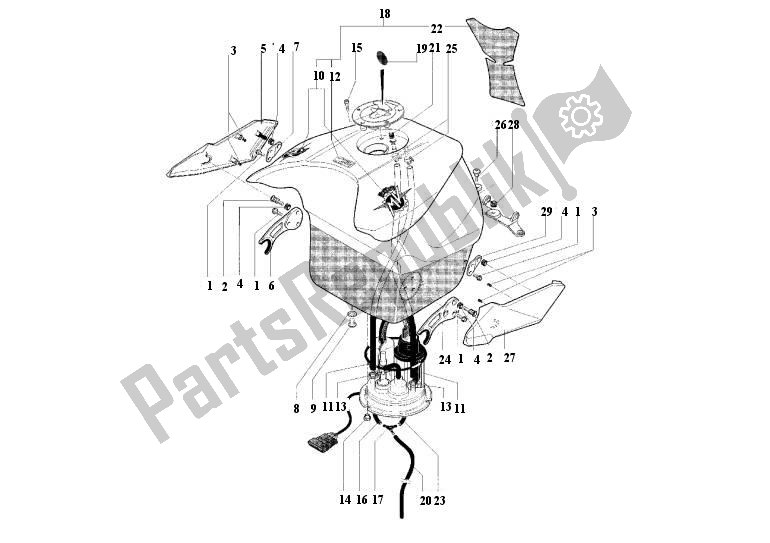 Toutes les pièces pour le Réservoir D'essence du MV Agusta F4 750 4750 2003