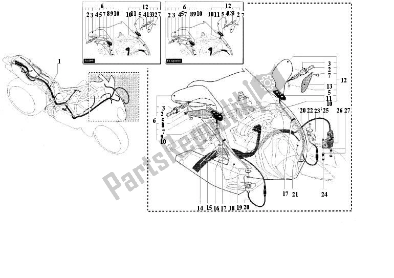 Toutes les pièces pour le Faisceau De Câblage du MV Agusta F4 750 4750 2003