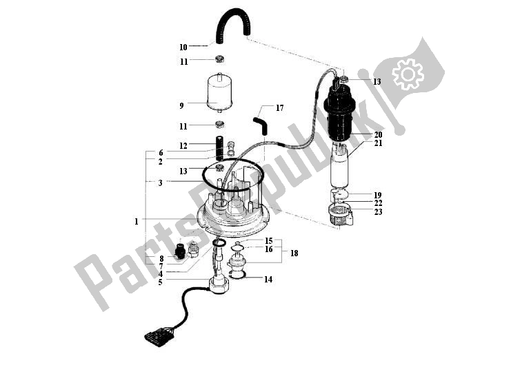 Alle onderdelen voor de Benzine Pomp van de MV Agusta F4 R 1000 41000 2007