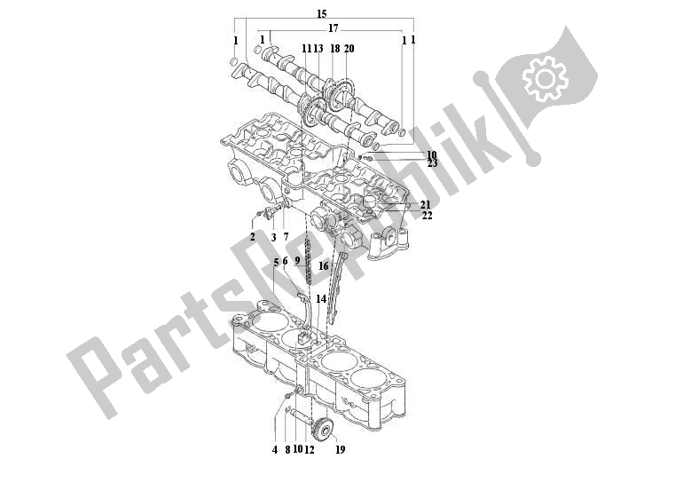 Alle onderdelen voor de Timing van de MV Agusta F4 R 1000 41000 2007