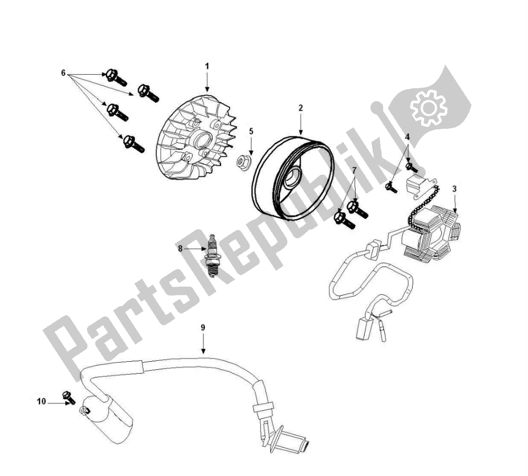 All parts for the Ignition of the Peugeot Tweet 4T 50 2000 - 2010