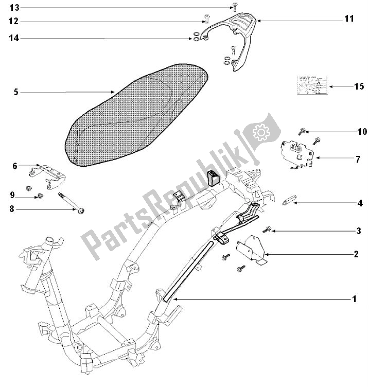 All parts for the Helmbak of the Peugeot Tweet 4T 50 2000 - 2010