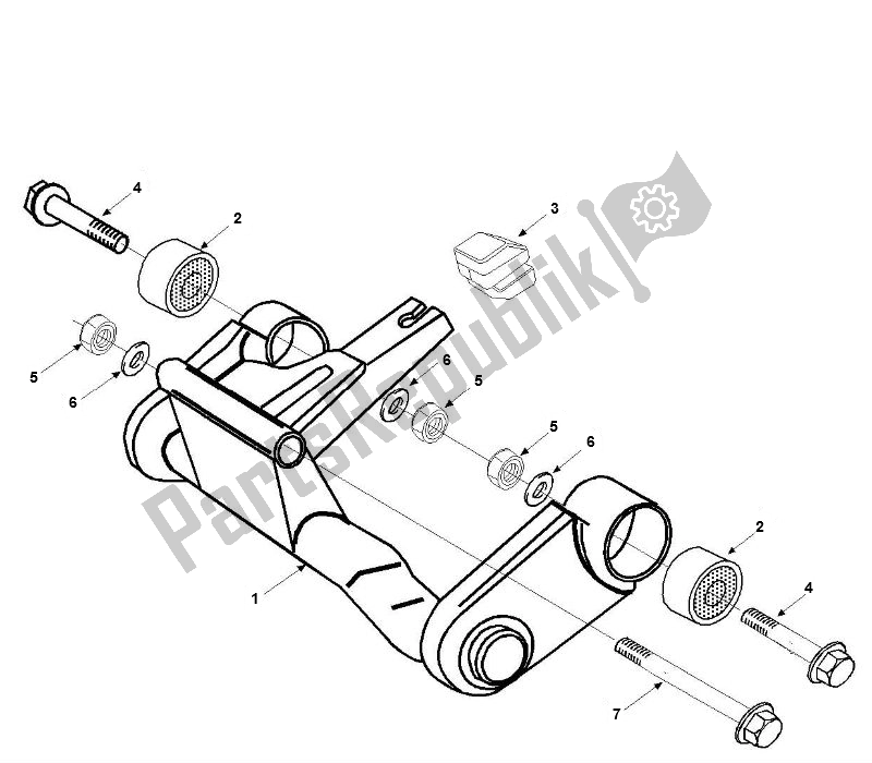 Alle onderdelen voor de Subframe van de Peugeot Viva City 3 4T 50 2000 - 2010